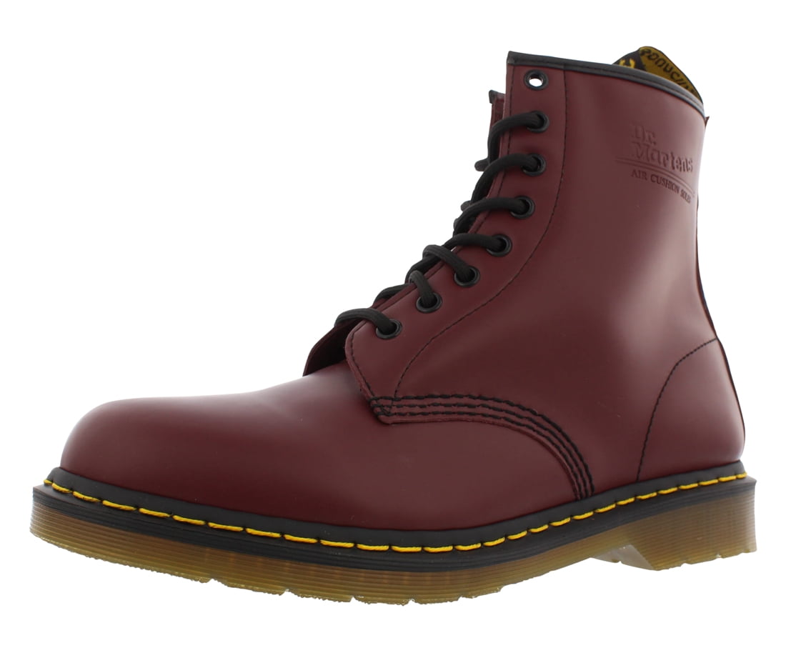 Dr. Martens Unisex 1460Z DMC 8 Lace Up Cherry Red Smooth Leather Boots Shoes Doc