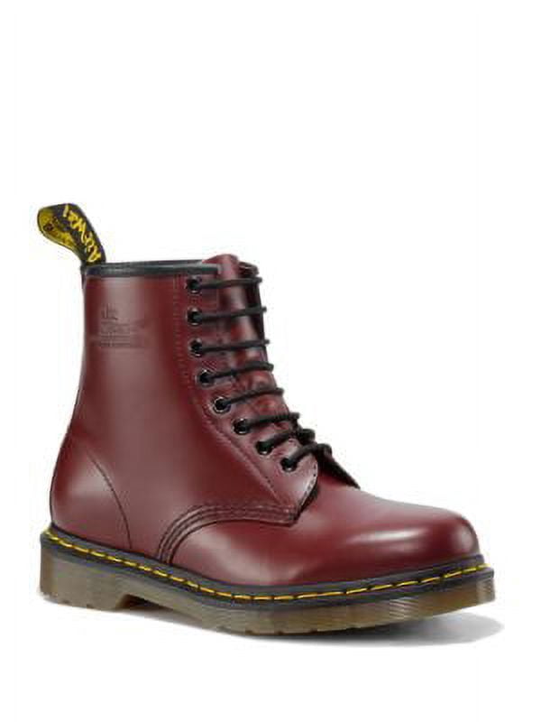 Dr. Martens Unisex 1460Z DMC 8 Lace Up Cherry Red Smooth Leather Boots Shoes Doc