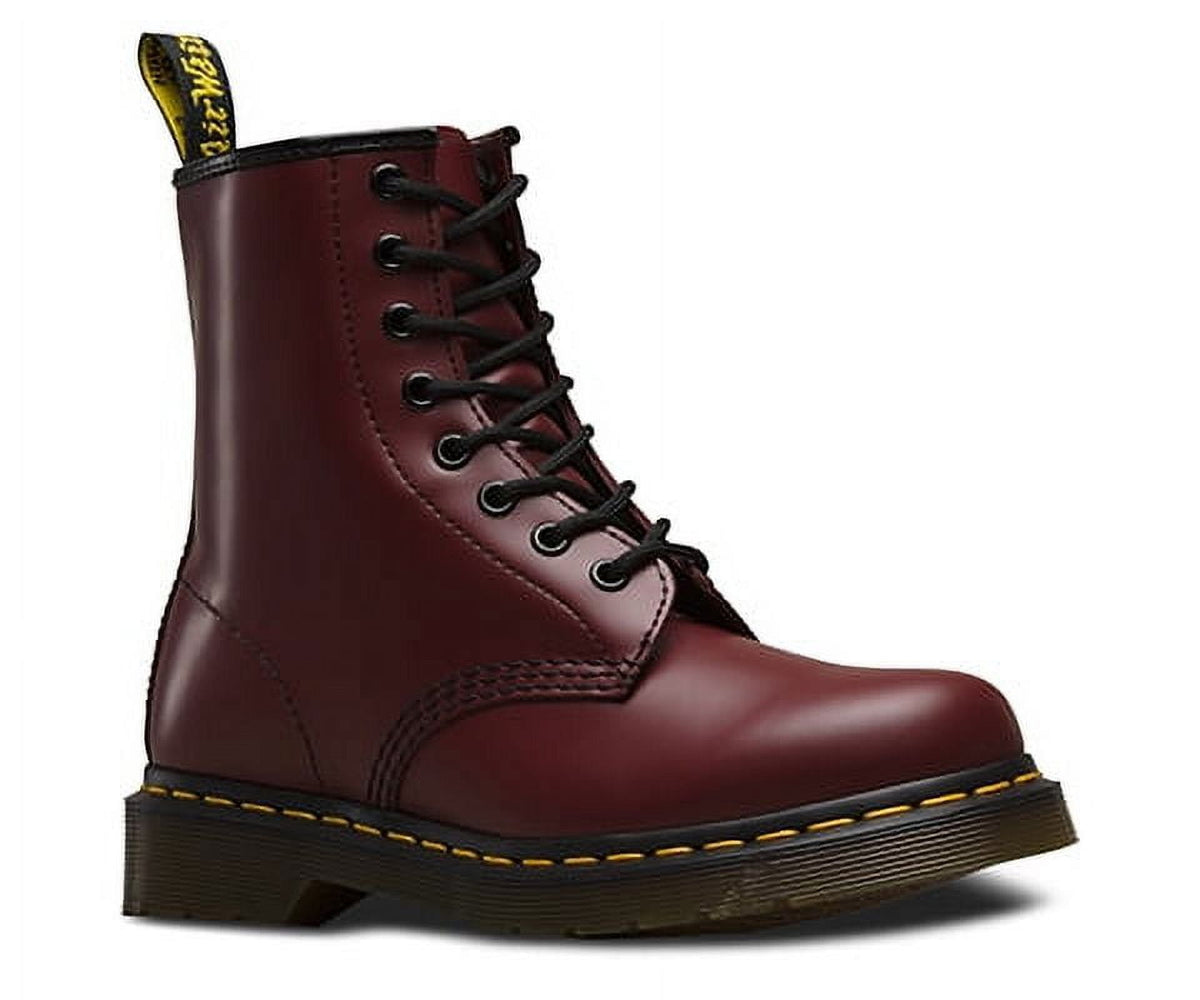 Dr. Martens Unisex 1460Z DMC 8 Lace Up Cherry Red Smooth Leather Boots Shoes Doc