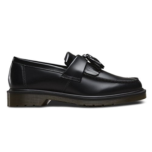 Dr. Martens Adrian Black Polished Smooth Moccasin Black (Women's)