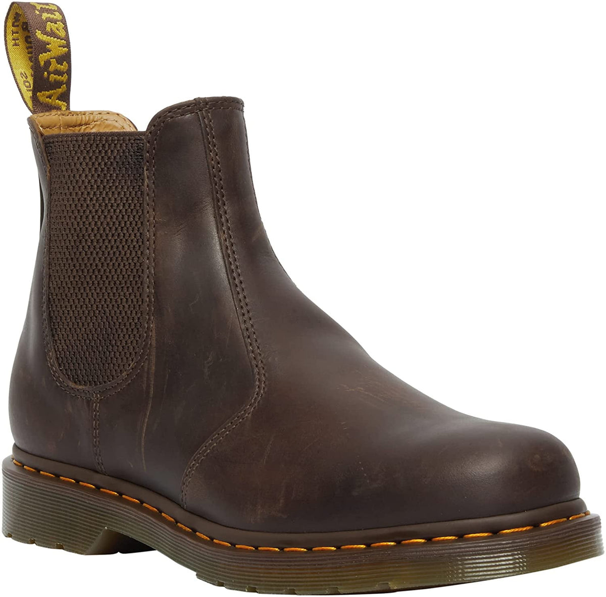Dr. Martens Unisex-Adult Chelsea Boot 10 Women/9 Men Dark Brown Crazy Horse