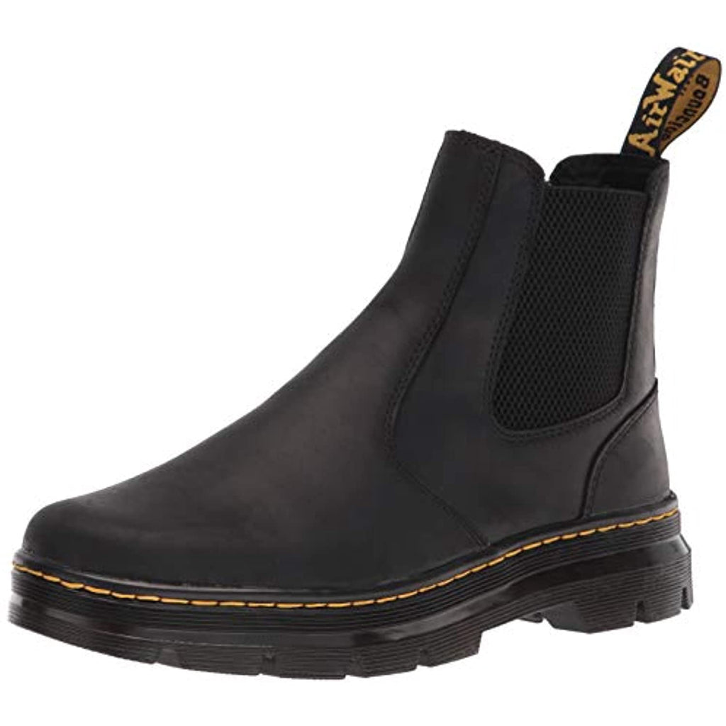 Dr. Martens Unisex Embury Chelsea Boot, Black Wyoming, 7 Women/6 Men