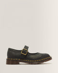 Dr Martens Women's Mary Jane Flower Black Crazy Horse Leather - 42391001
