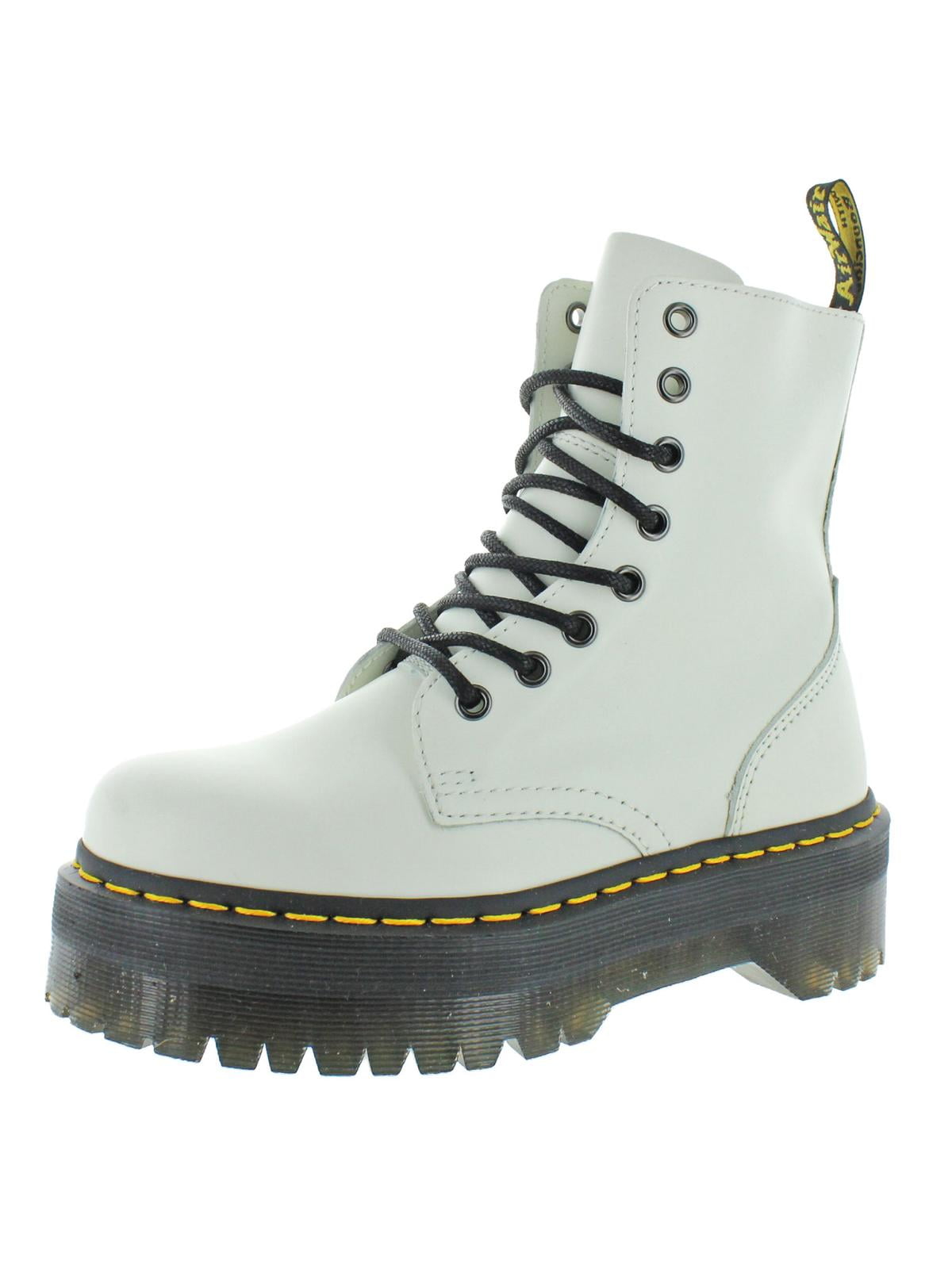 Dr. Martens Jadon Polished Smooth Booties White (Women's)