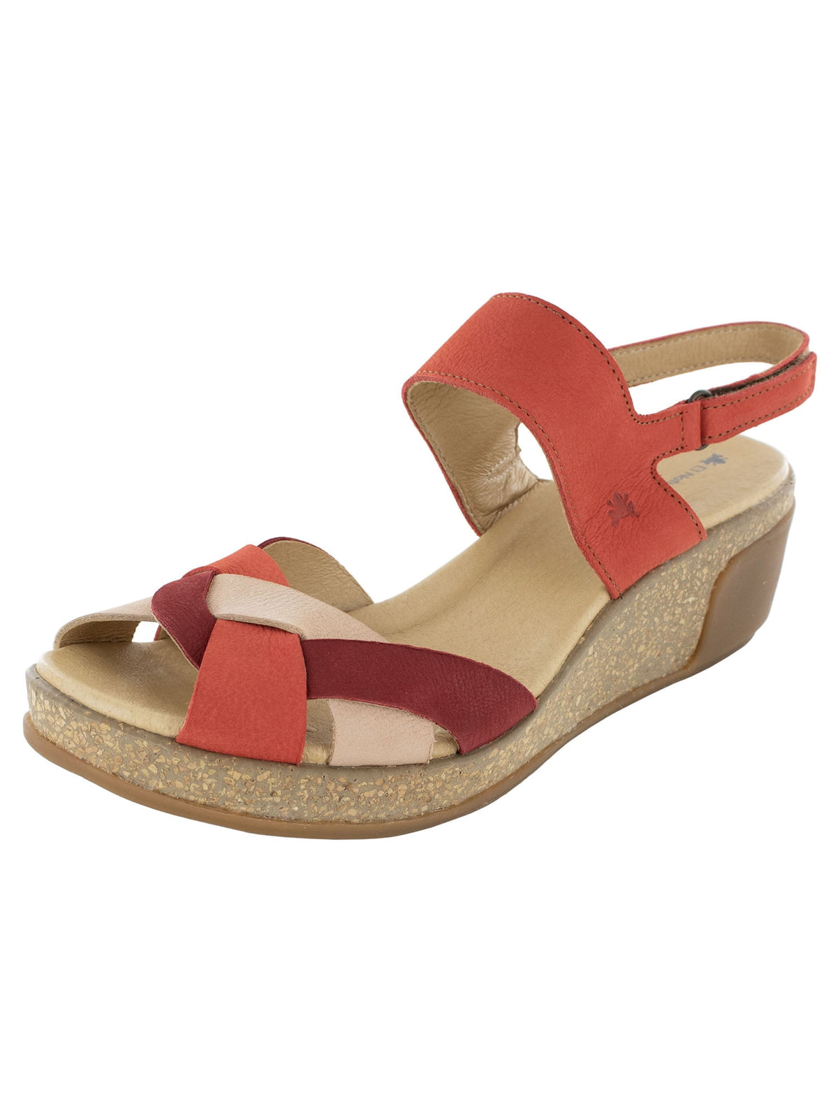 El Naturalista Womens Leaves 5008 Wedge Sandal Shoes, Kaki Mixed, EU 40 / US 9