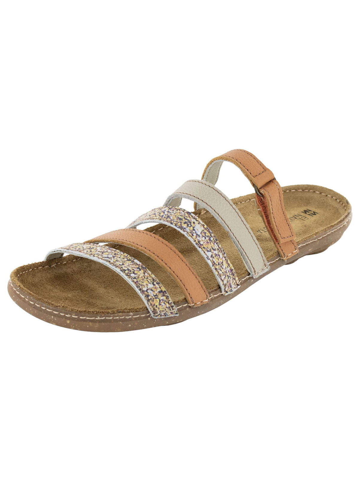 El Naturalista Womens Torcal N327 Slide Sandal Shoes, Black Mixed, EU 39 / US 8.5