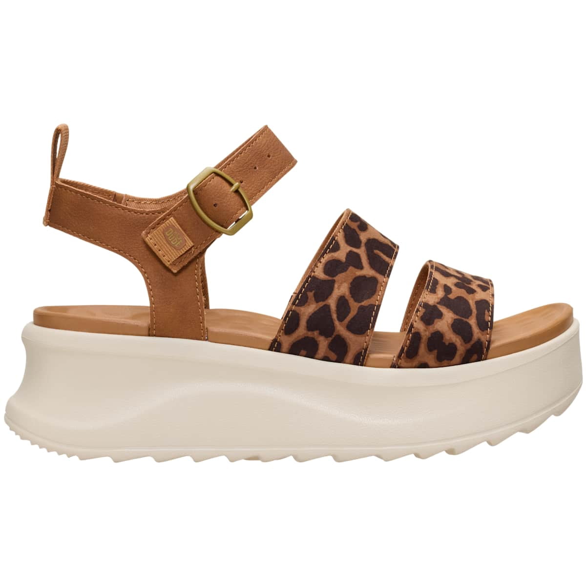 HEYDUDE Women Delray Buckle Classic, Tan, 6