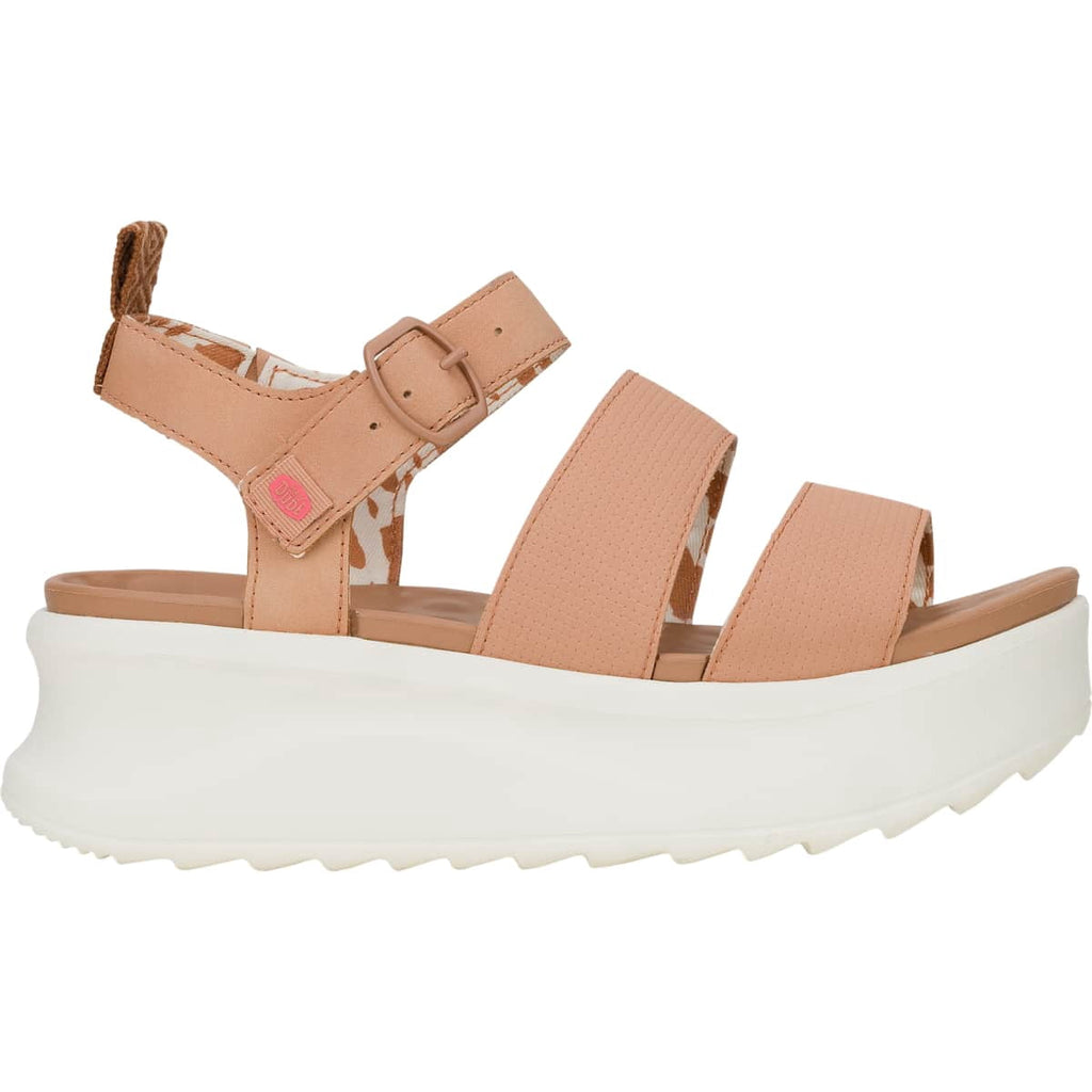HEYDUDE Women Delray Buckle Classic, Tan, 6