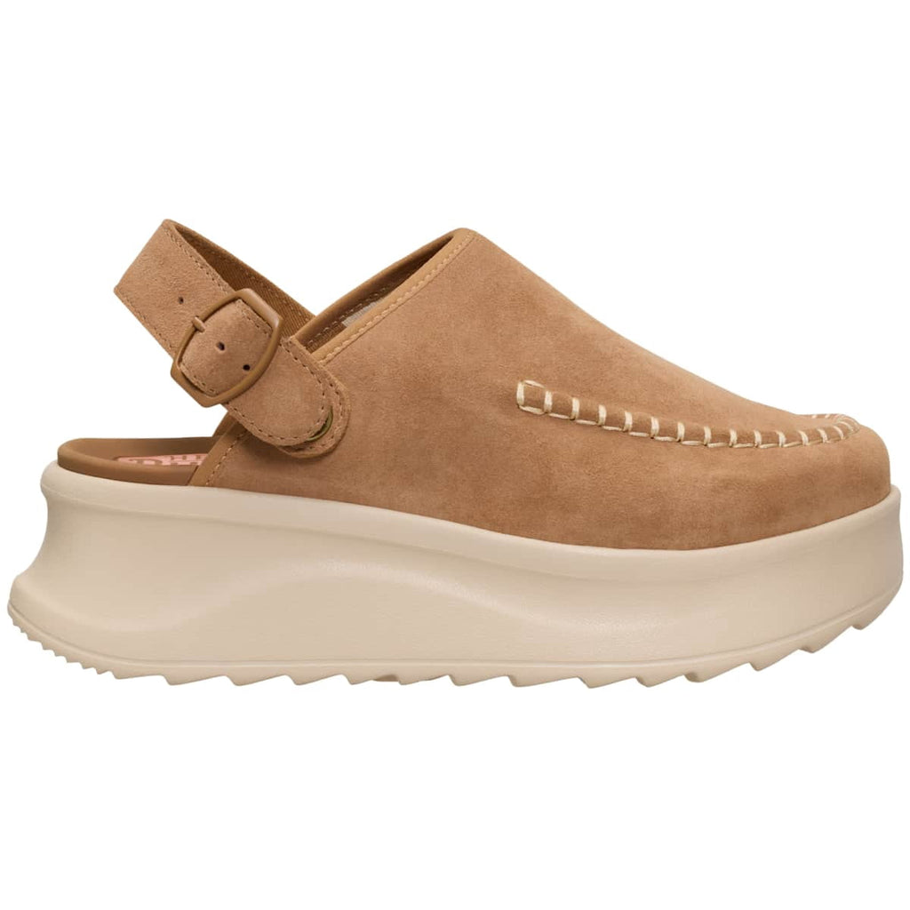 HEYDUDE Delray Clog Suede, Tan, 6
