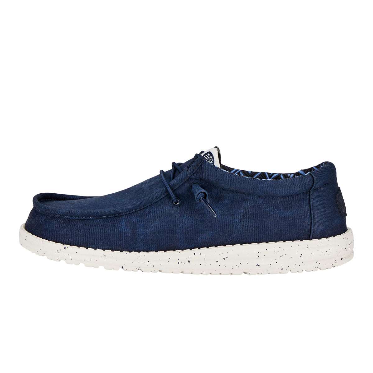 HEYDUDE Men Wally Stretch Canvas, Navy, 7