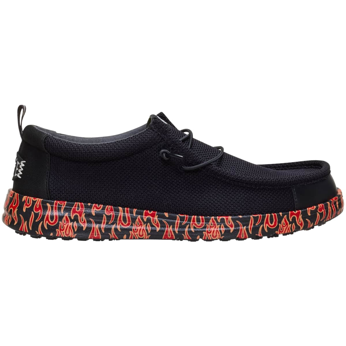 HEYDUDE Men Wally Work CE Slip Resistant, Black Mesh, 13
