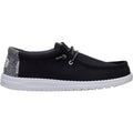 HEYDUDE Wally Heathered Knit, Black, 9