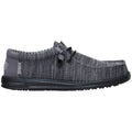 HEYDUDE Wally Stretch Sox, Granite Grey/Black, 11