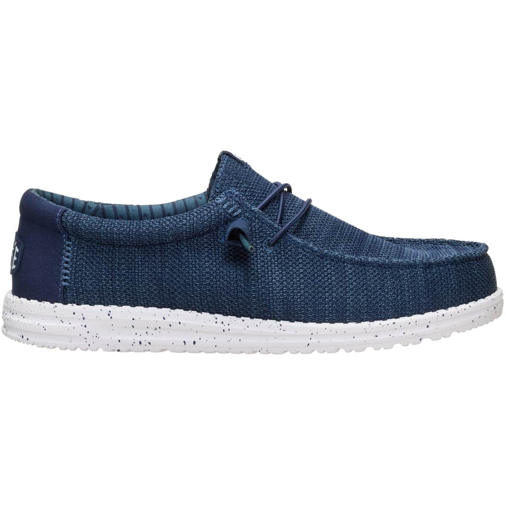 HEYDUDE Wally Stretch Sox Wide, Navy, 12