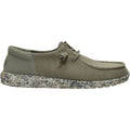 HEYDUDE Wendy Funk Mesh Field Camo, Dark Olive, 9