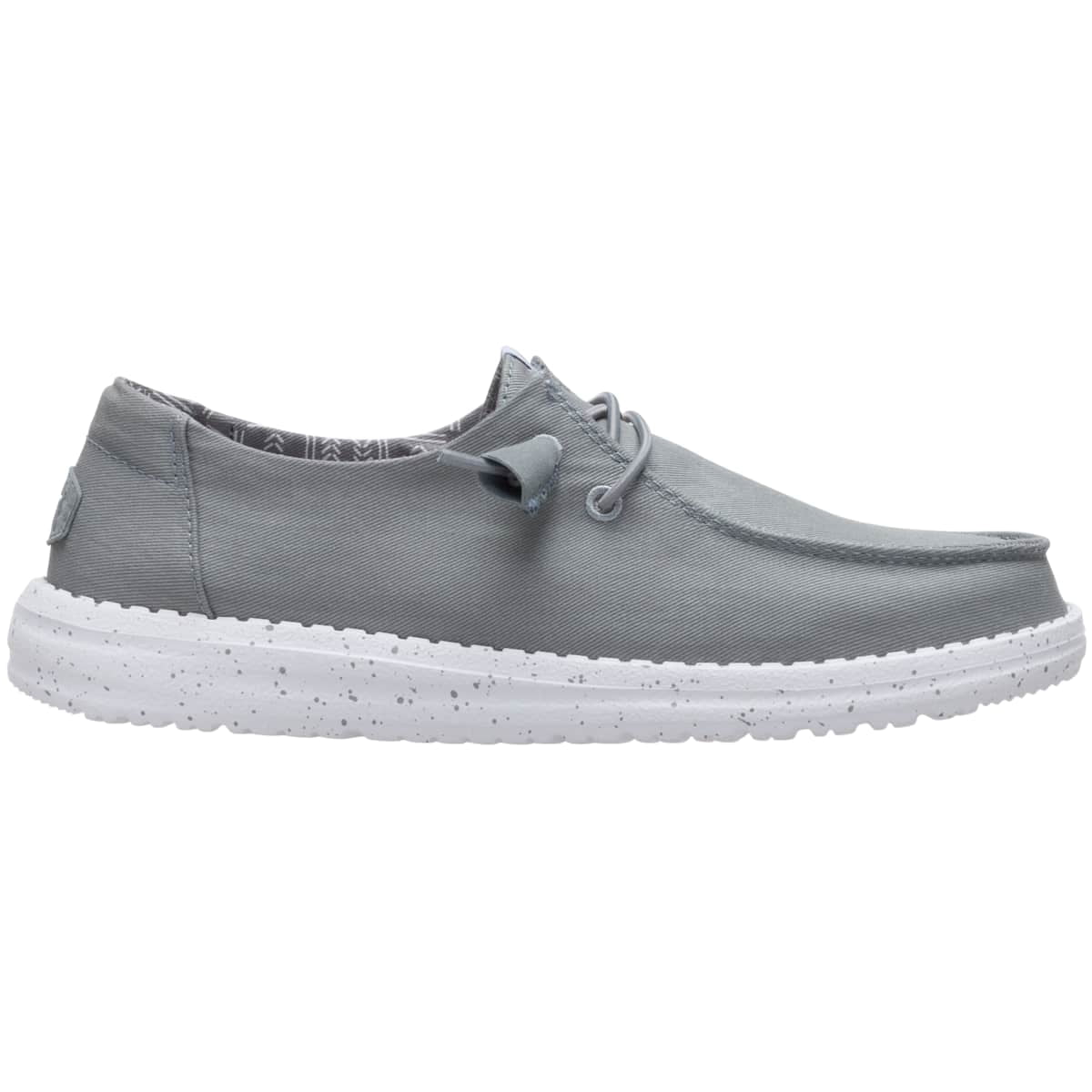 HEYDUDE Women Wendy Stretch Canvas, White, 12