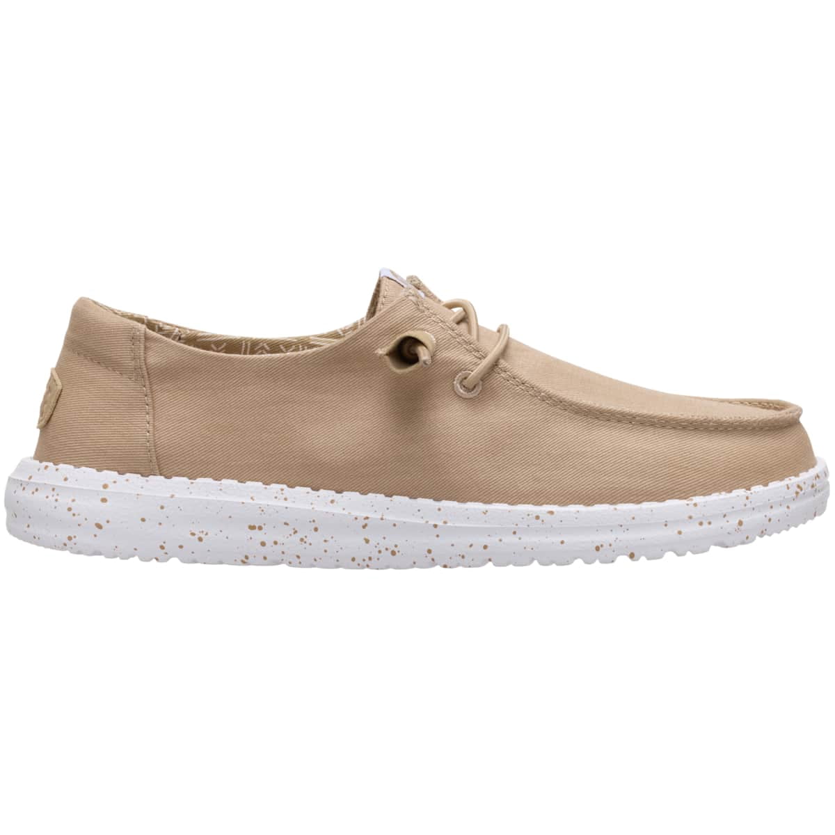 HEYDUDE Women Wendy Stretch Canvas, White, 12