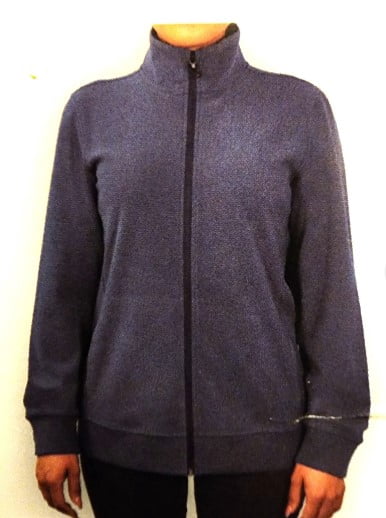 HI-TEC Super Cozy Full Zip Tec Fleece Ladies Jacket (Blue, XXL)