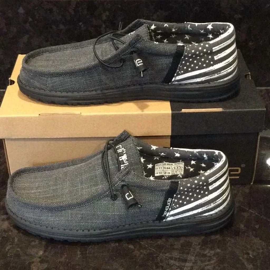 Hey Dude Wally USA Proud Exclusive Patriotic Shoes