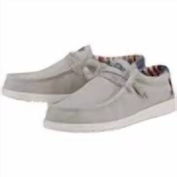 Hey Dude Wally Off White Patriotic Shoes