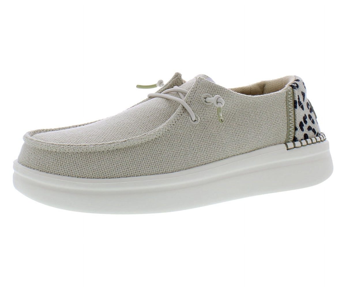 Hey Dude Wendy Rise Leo Womens Shoes Size 4, Color: Cream