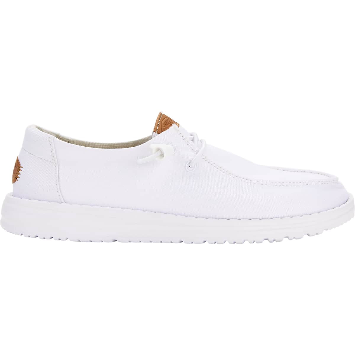 HEYDUDE Women Wendy Stretch Canvas, White, 9