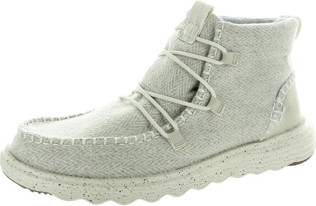 Hey Dude Women's Reyes Slip On Boots Ivory 10 Medium