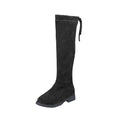 Odeerbi Toddler Girls High Cut Dr Martens Princess Boots Fall Winter New Children's High Boots Princess Over Knee Long Boots Cotton Boots Black 3-4 Years