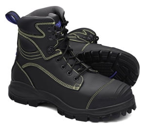 Blundstone Steel Toe Lace Up, Water & Puncture Resistant, Black,US size 11