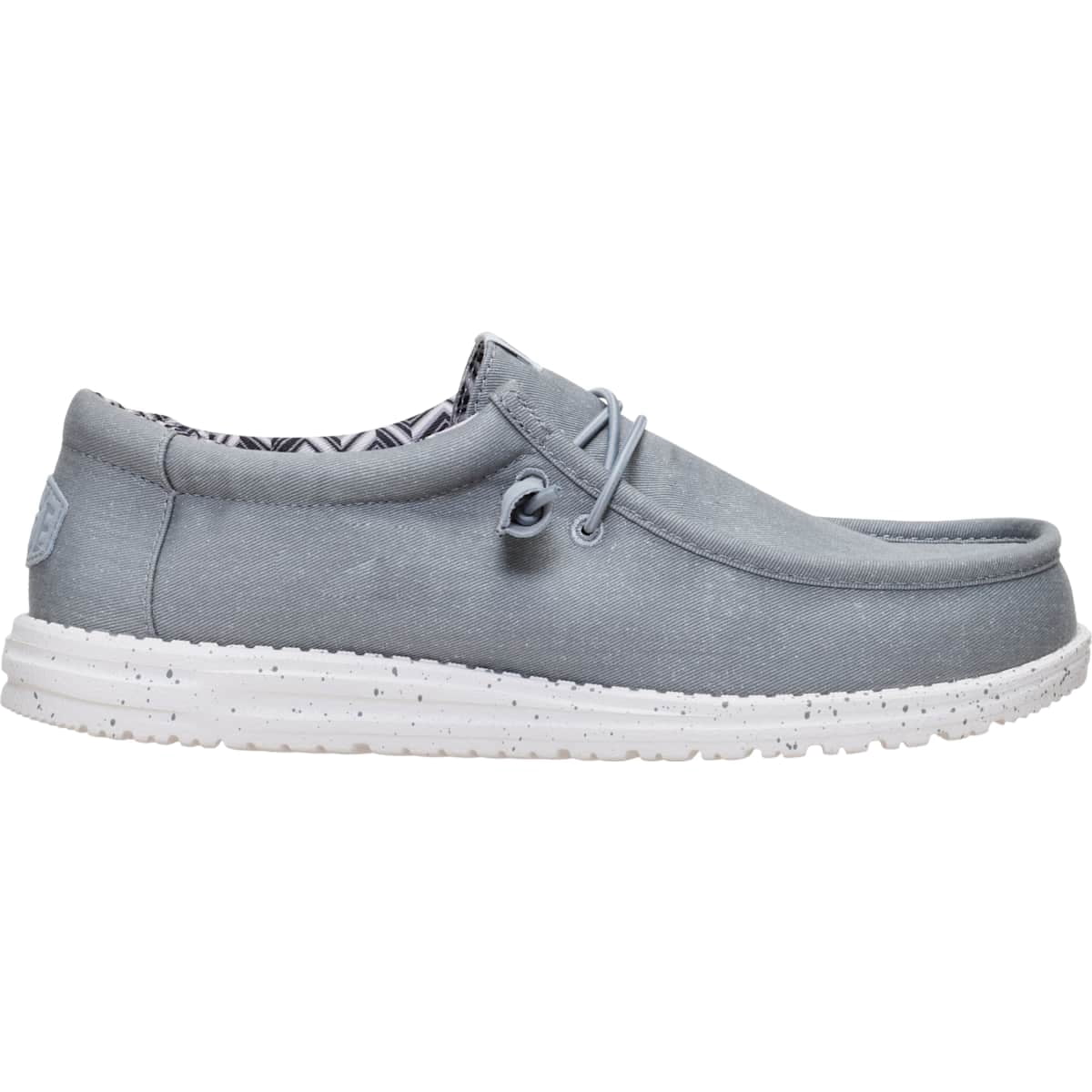 HEYDUDE Men Wally Stretch Canvas, Stone White, 9