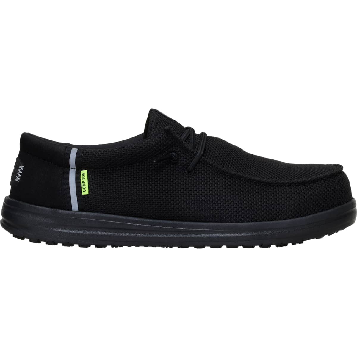 HEYDUDE Men Wally Work Comp Toe Wide, Black, 10