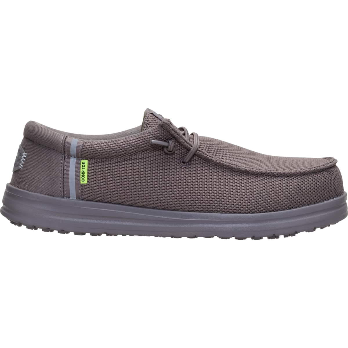 HEYDUDE Men Wally Work Comp Toe, Black, 15