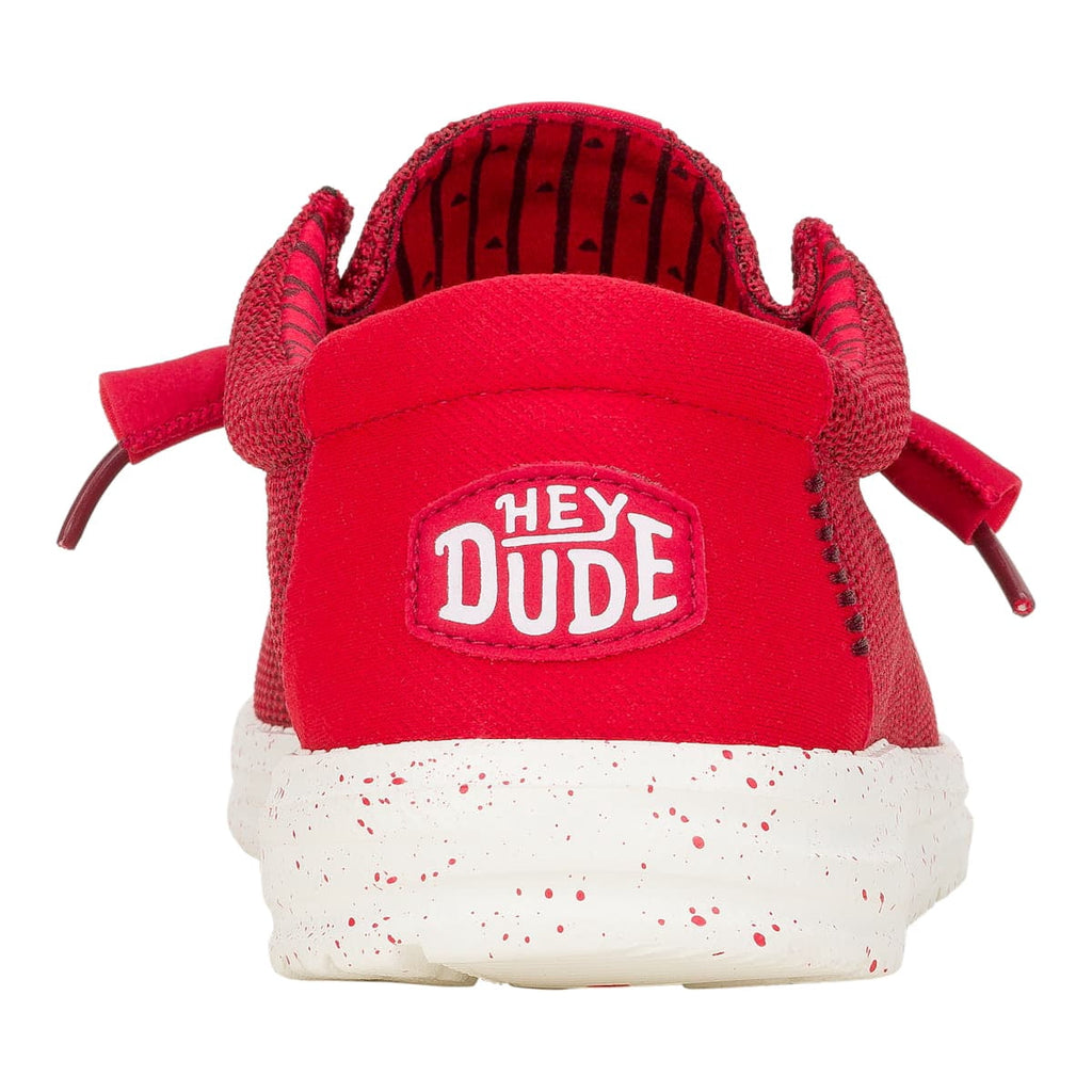 HEYDUDE Men Wally Stretch Sox, Red, 10