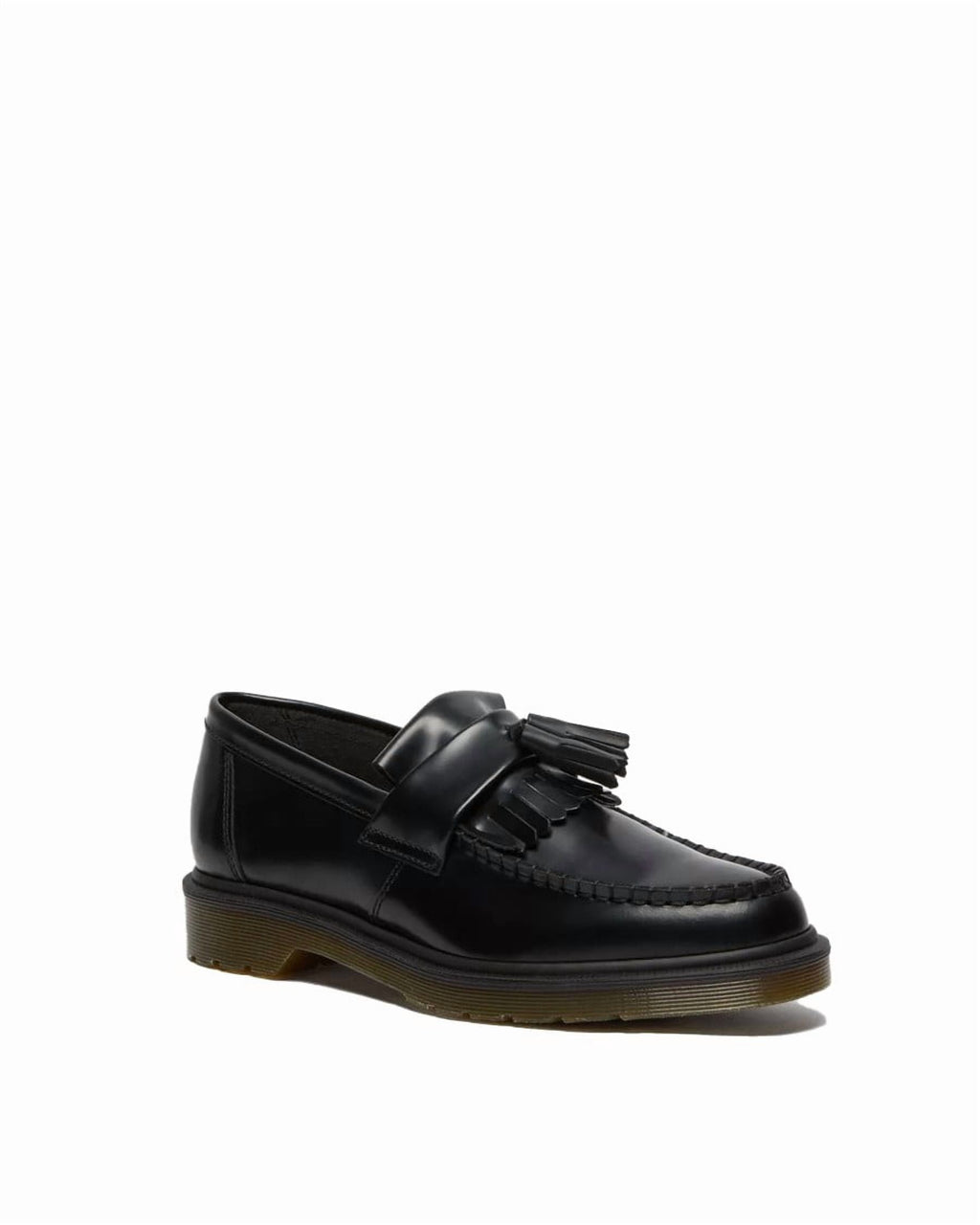 Dr. Martens Adrian Black Polished Smooth Moccasin Black (Women's)