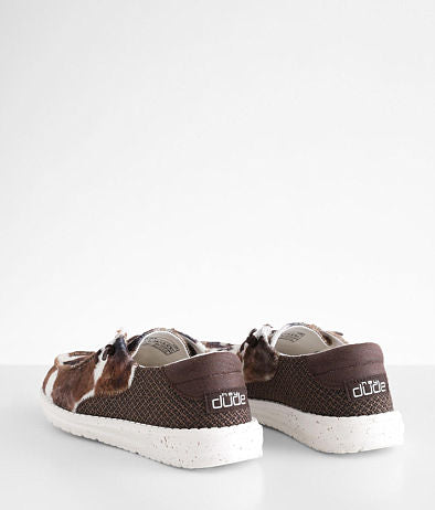 Hey Dude Wendy Tartan Cow Shoes