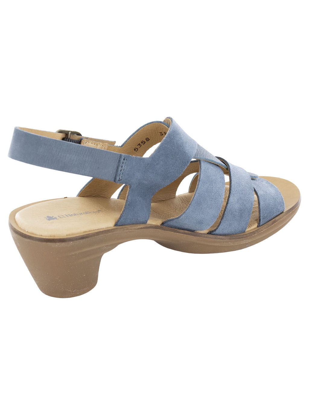 El Naturalista Womens Aqua N5358 Heeled Sandal Shoes, Wood, EU 38 / US 8