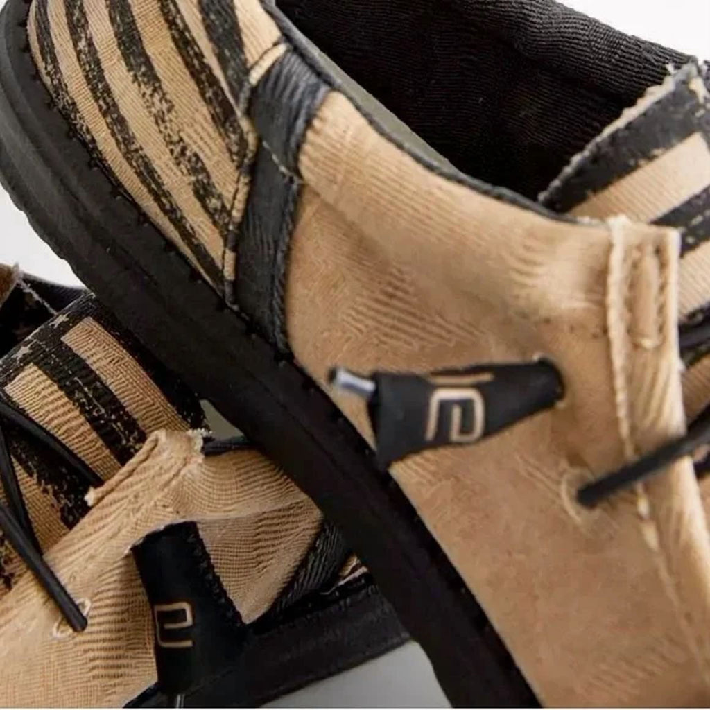 Hey Dude Wally Funk Break BadLands Tan Patriotic Shoes