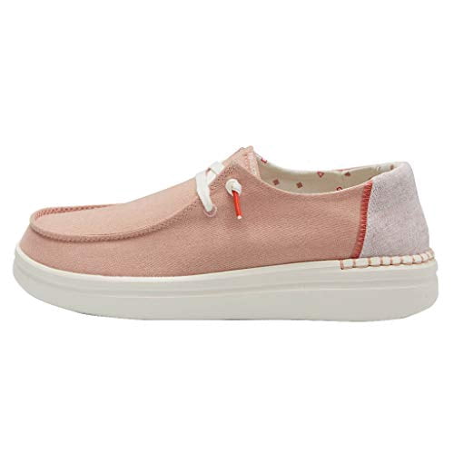Hey Dude Womens Wendy Lace-Up Loafers - Chambray Rose