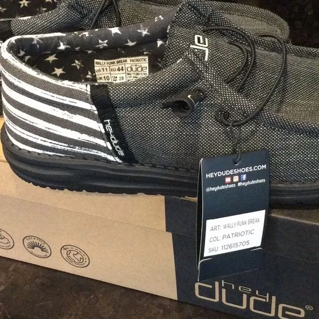 Hey Dude Wally Funk Break Patriotic Shoes
