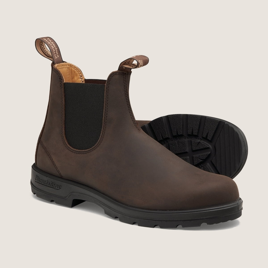 Blundstone Elastic Sided Boot Lined Unisex Shoes Size 6.5, Color: Brown
