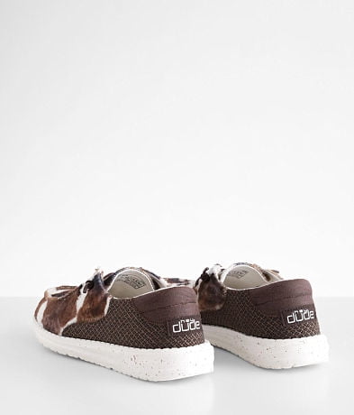 Hey Dude Wendy Tartan Cow Shoes