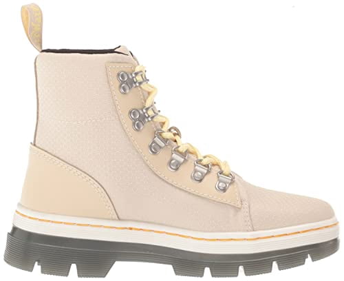 Dr. Martens Women's Combs W Fashion Boot, Vintage Taupe Poly Twill, 9