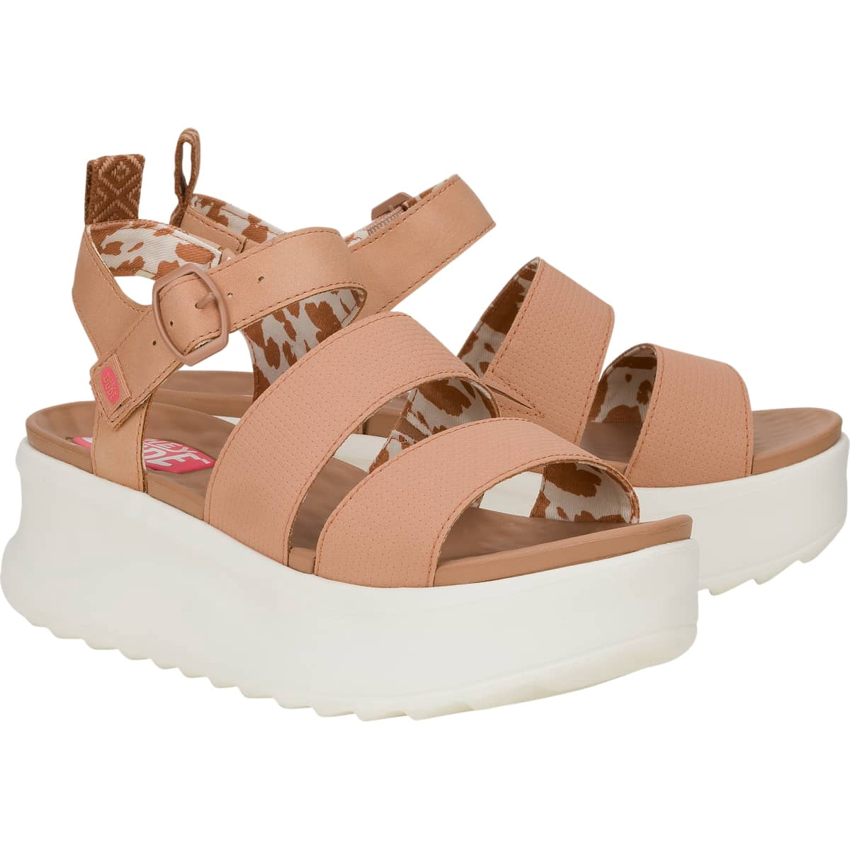 HEYDUDE Women Delray Buckle Classic, Tan, 6