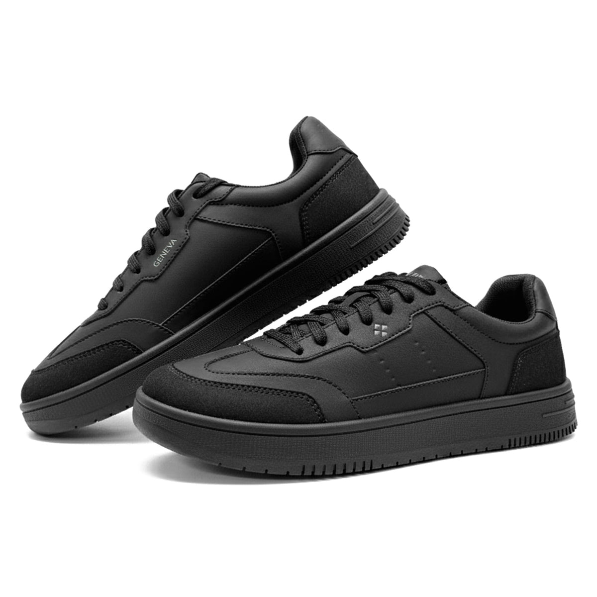 SPIEZ Non Slip Work Shoes for Women, ASTM F2892 Certified Water-Repellent Oil-Resistant Sneakers for Food Service, Nursing or Daily Wear, Black Size 8
