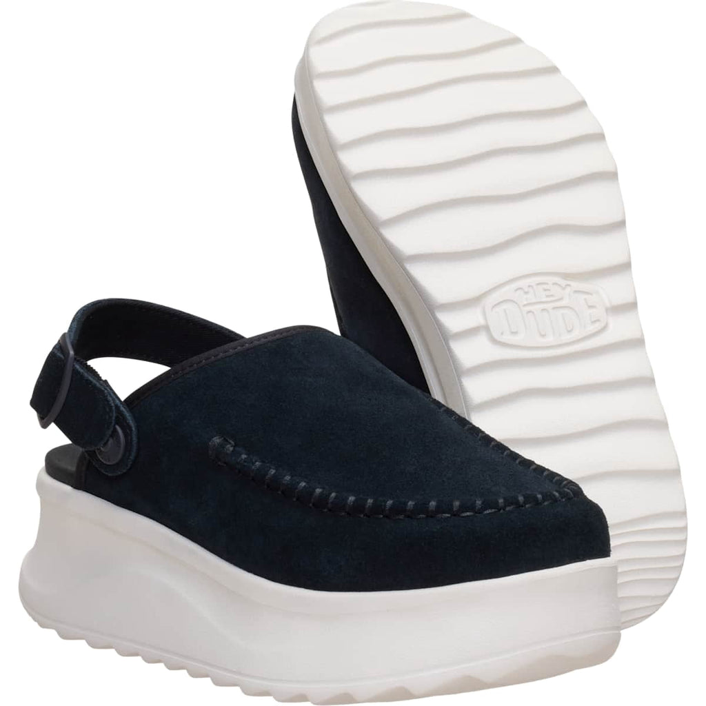 HEYDUDE Delray Clog Suede, Tan, 6
