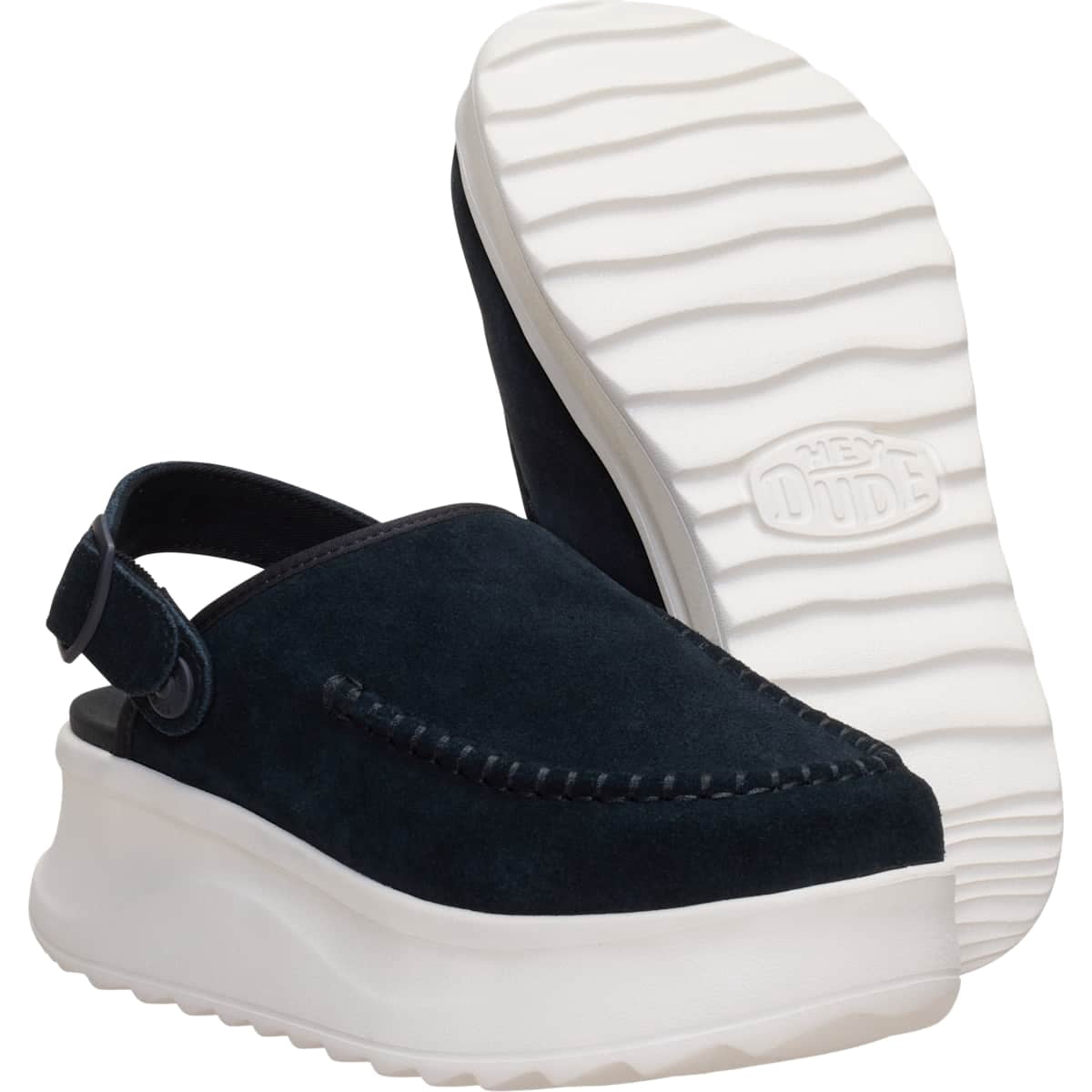 HEYDUDE Delray Clog Suede, Tan, 6