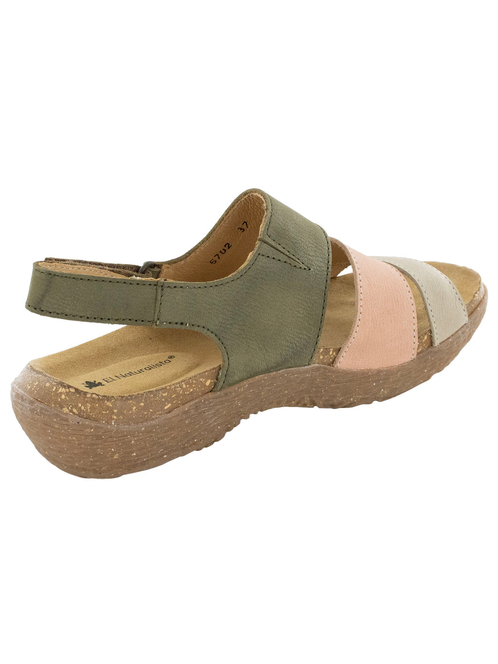 El Naturalista Womens Wakatiwai N5702 Sandal Shoes, Kaki Mixed, EU 39 / US 8.5