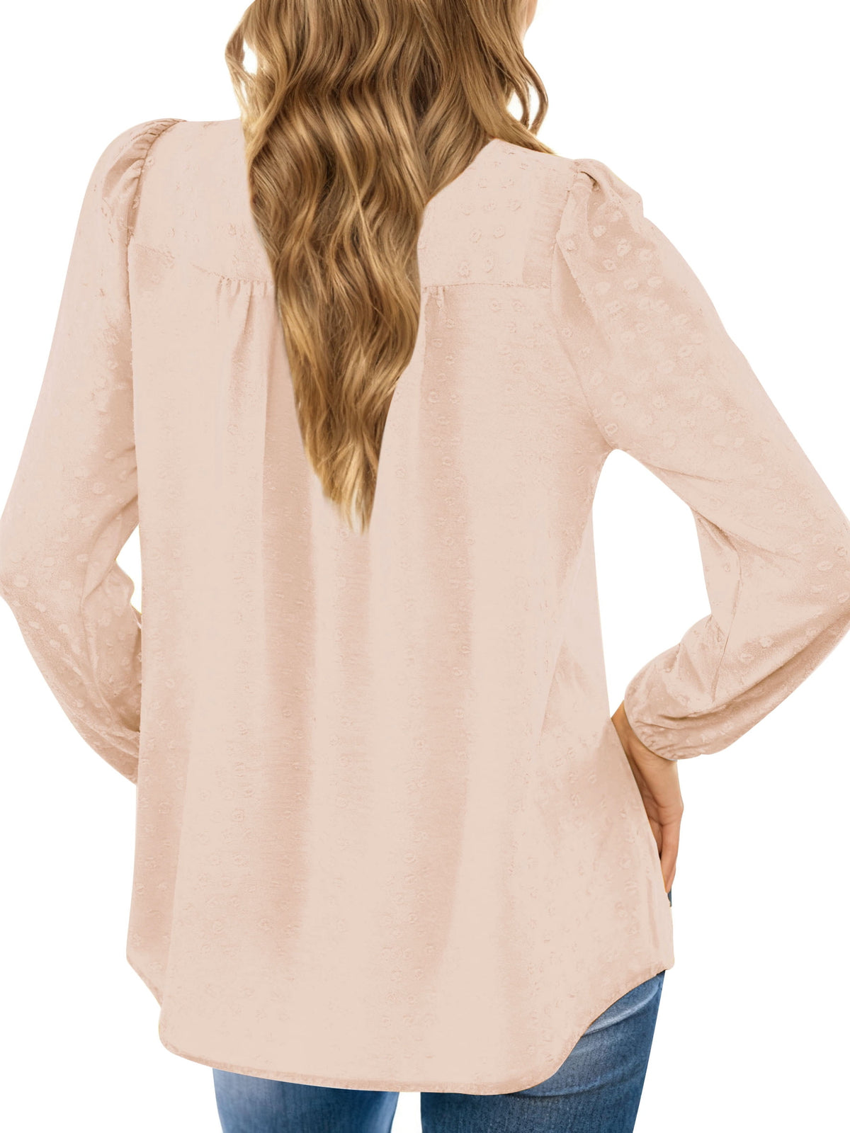 UVN Fall Shirts for Women Long Sleeve Blouses Ladies Crewneck Lace Crochet Tops Dressy Chiffon Blouses