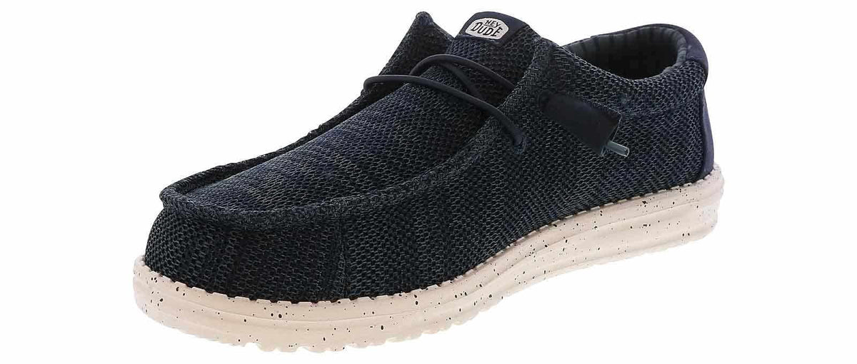 Hey Dude Wally Stretch Sox, Men’s Shoes, Men's Slip-on Loafers, Comfortable Light-Weight
