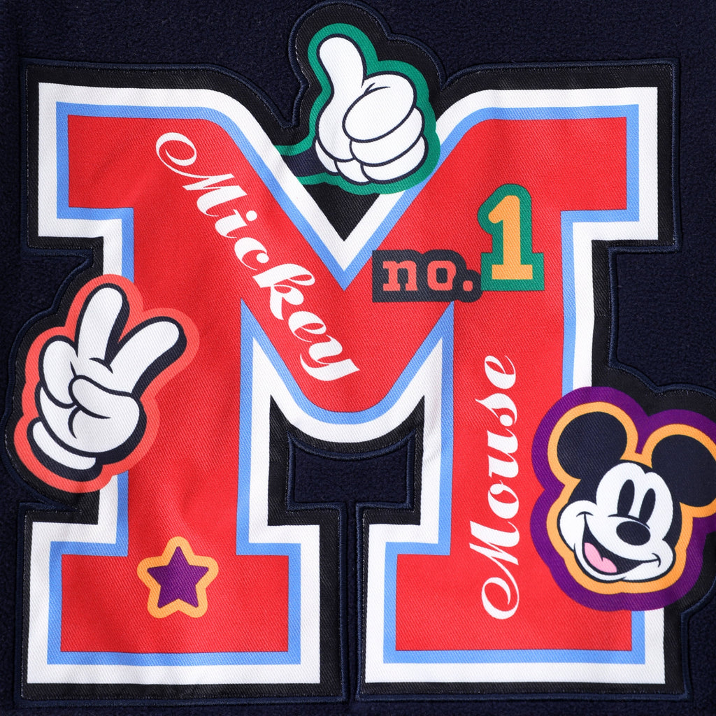 Disney Girls Bomber Jacket Minnie Mouse Colorblock Varsity Lightweight Sweatshirts Gift Fall Spring Sizes 3-10